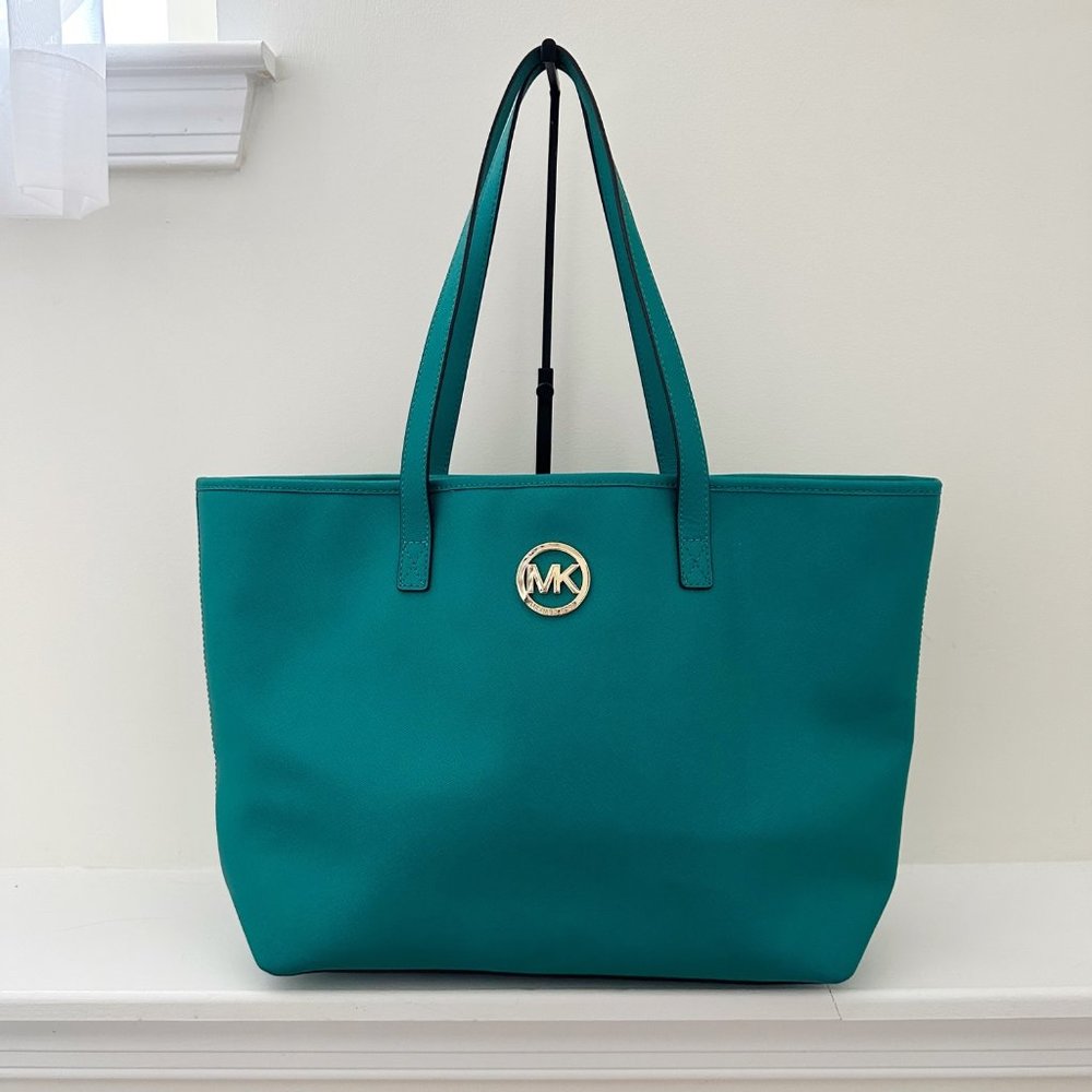 Michael Kors Teal Tote Bag